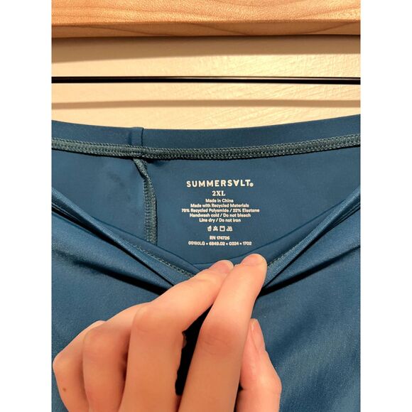 NWT Summersalt The Ruched Swim Skirt in Seaweed Women's Plus Size 2XL - Picture 11 of 12